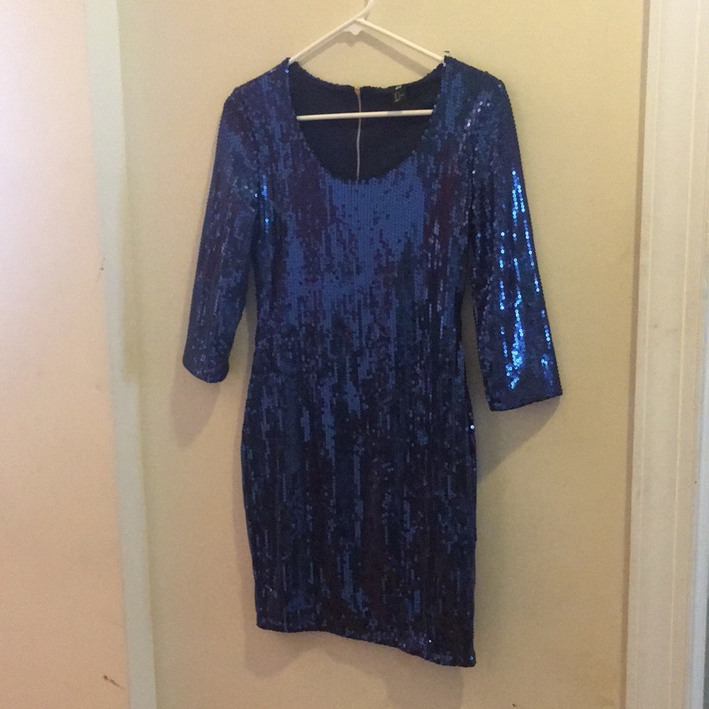 H&M Blue Sequined Dress (S)